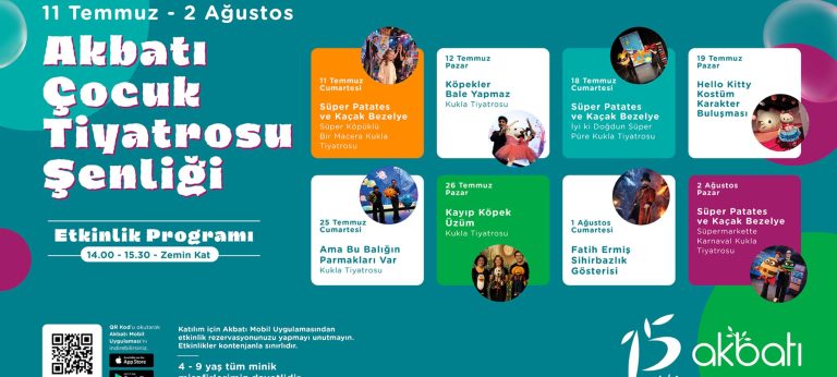 Akbatı’da Yaz Tatili Heyecanı                                                                Çocuk Tiyatrosu Şenliği ile Katlanıyor.