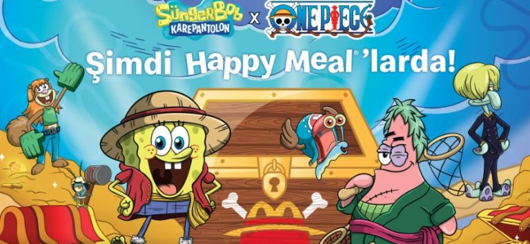 Sünger Bob ve One Piece’in Eğlenceli Buluşması McDonald’s Türkiye’de.